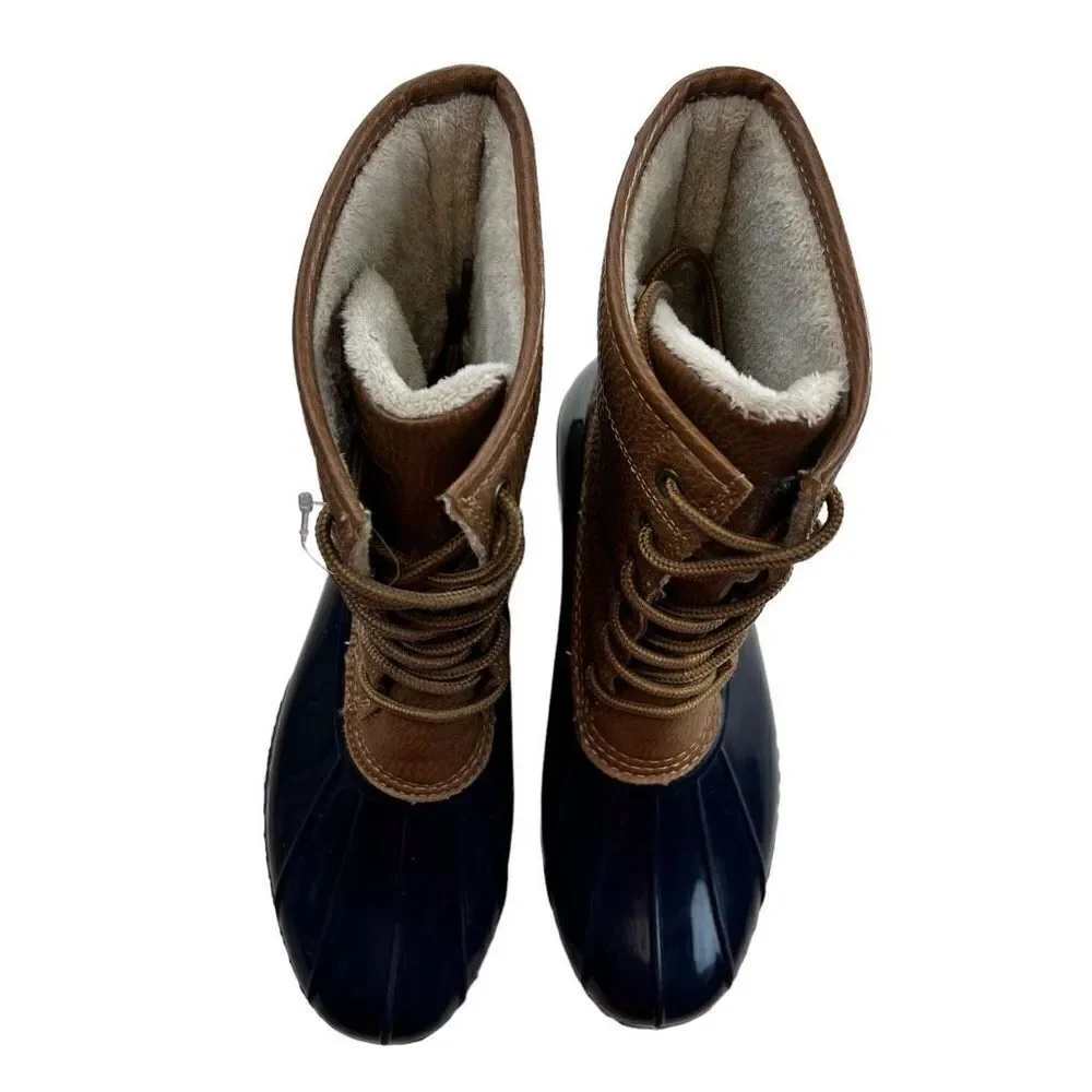 JBU By Jambu Women's Maplewood Waterproof Rain Boots Chocolate Brown Size 7M